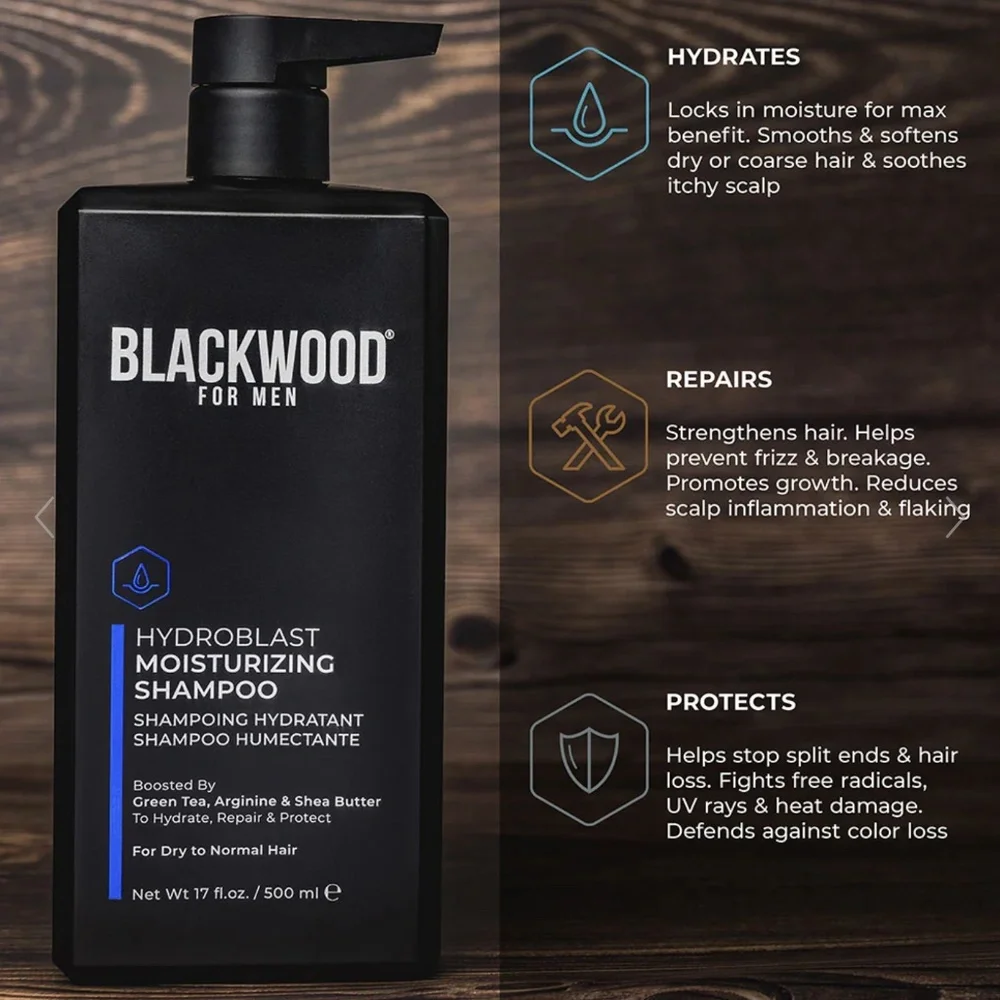 Blackwood For Men Hydroblast Moisturizing Shampoo